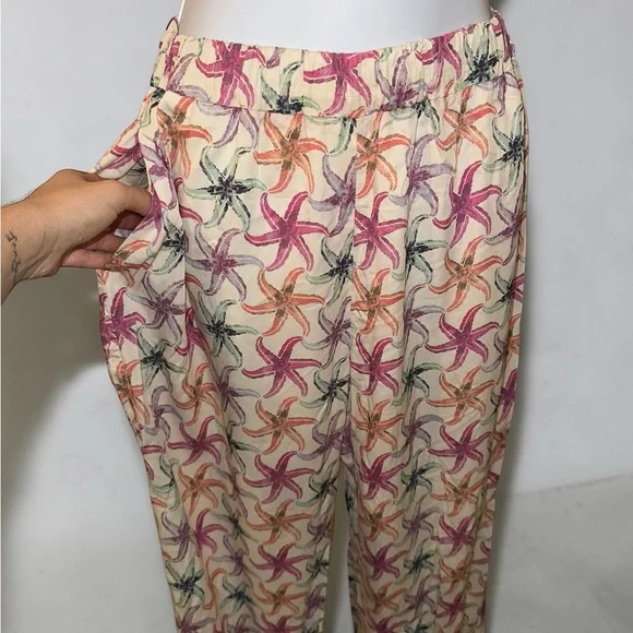 Scotch & Soda - Gia Starfish Printed Trousers Size 32 & Size 30 US Medium - Picture 9 of 10